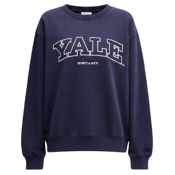 Sporty & Rich Yale Ivy Sweater Navy