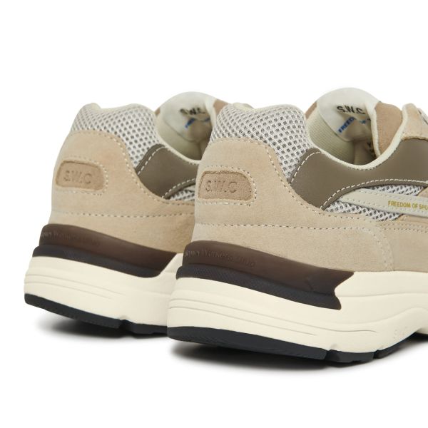 Stepney Workers Club Amiel S-Strike Suede Mix Sneaker Beige
