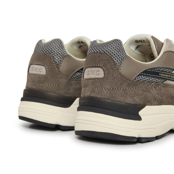 Stepney Workers Club Amiel S-Strike Suede Mix Sneaker Grijs