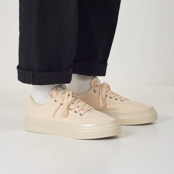 Stepney Workers Club Dellow Canvas Sneaker Off White