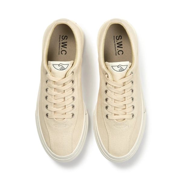 Stepney Workers Club Dellow Canvas Sneaker Off White