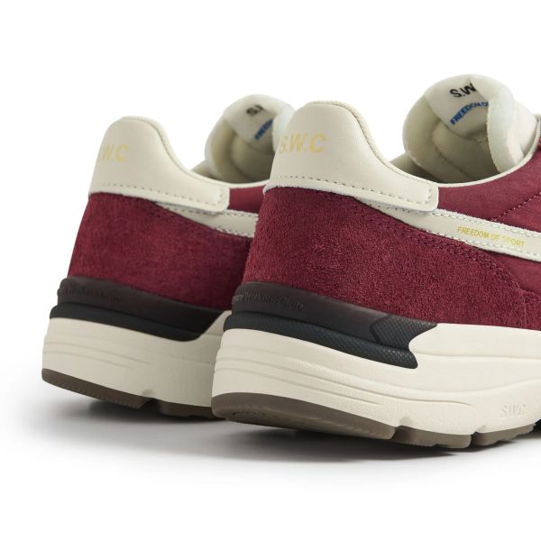 Stepney Workers Club Osier S-Strike Suede Mix Sneaker Rood
