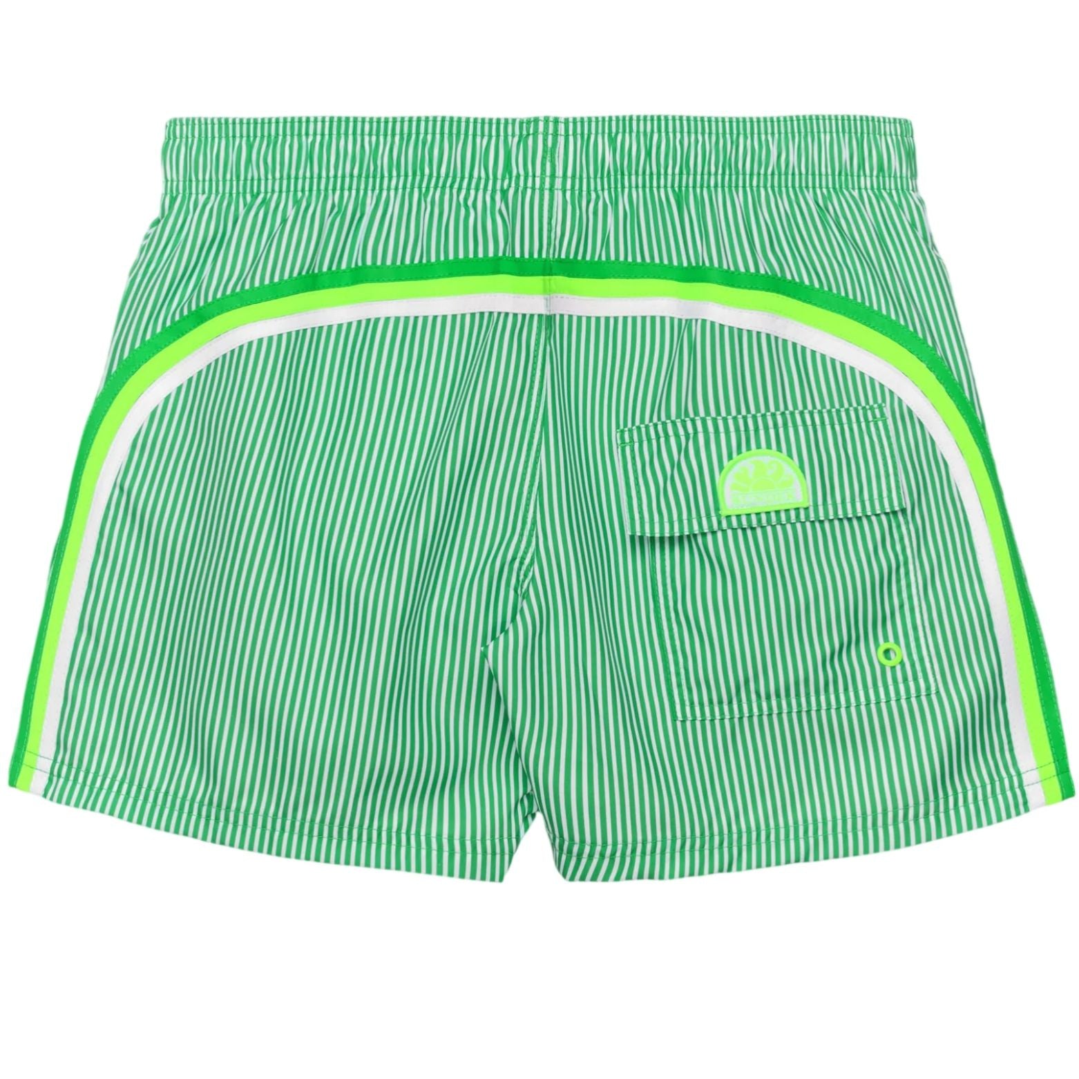 Sundek Printed Striped Zwembroek Licht Groen