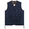 Taion Military Zip V Neck Down Vest Navy