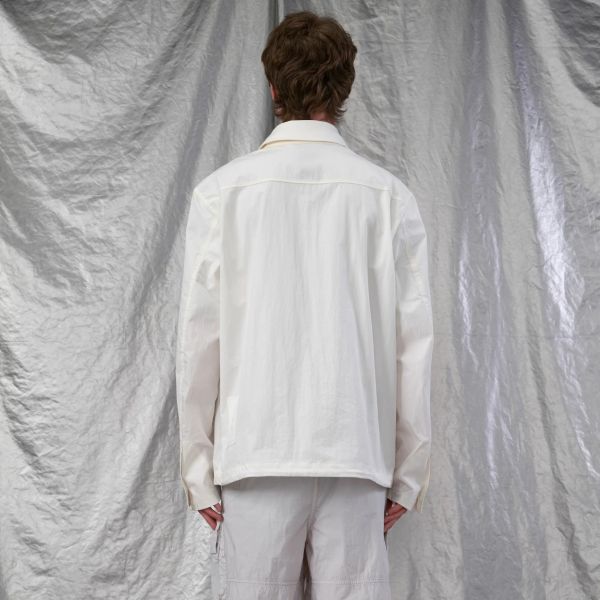 Ten C Piece Dyed Tech Cotton Jas Off White