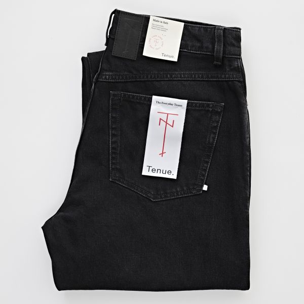 Tenue Luke Loose Straight Jeans Zwart