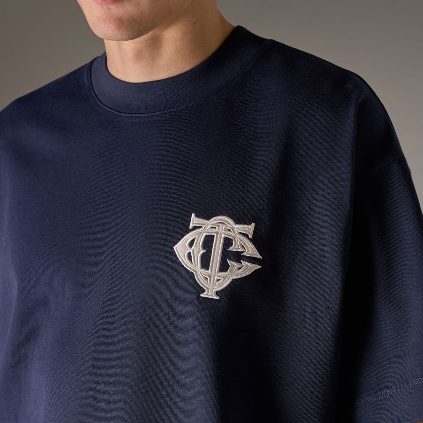 The Couture Club Applique Monogram Emblem T-shirt Navy