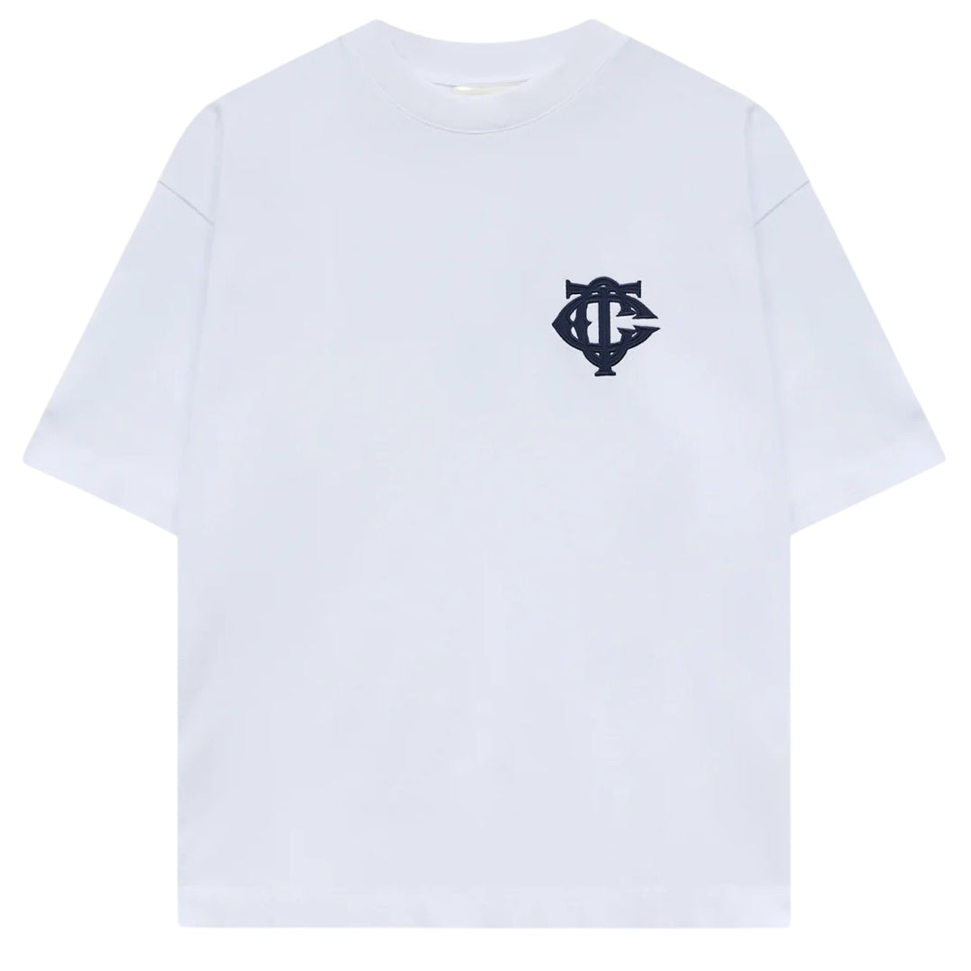 The Couture Club Applique Monogram Emblem T-shirt Wit