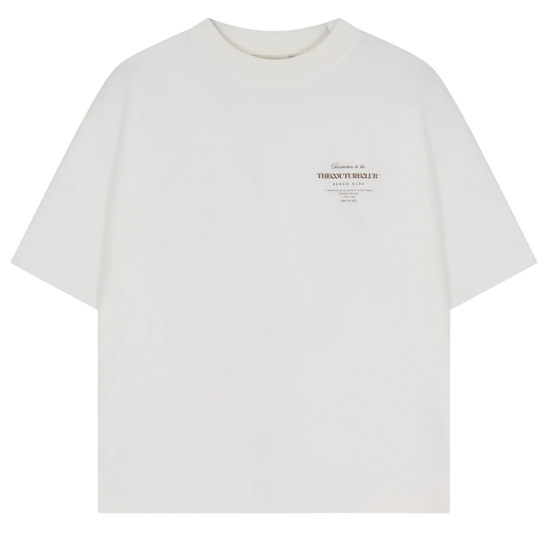 The Couture Club Beach Club Graphic T-shirt Off White/Bruin