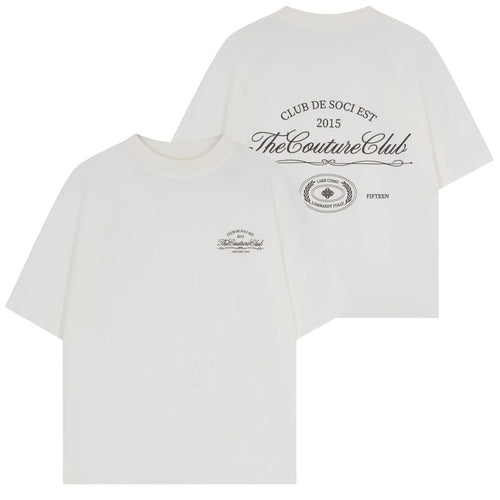 The Couture Club Club De Soci Graphic T-shirt Off White