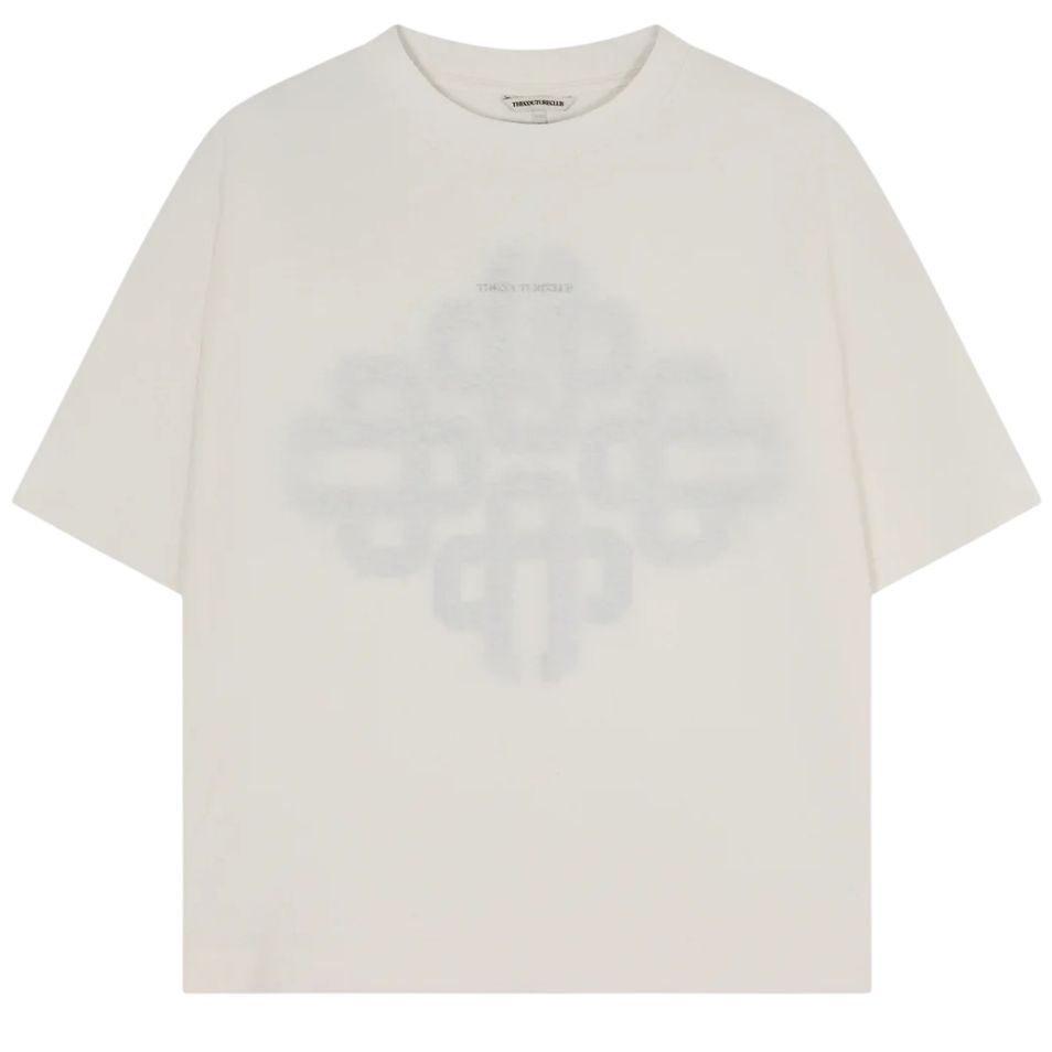 The Couture Club Emblem Slub T-shirt Off White/Zwart
