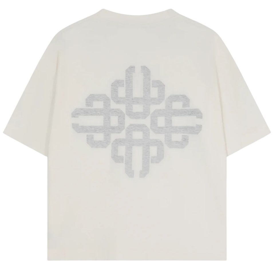 The Couture Club Emblem Slub T-shirt Off White/Zwart