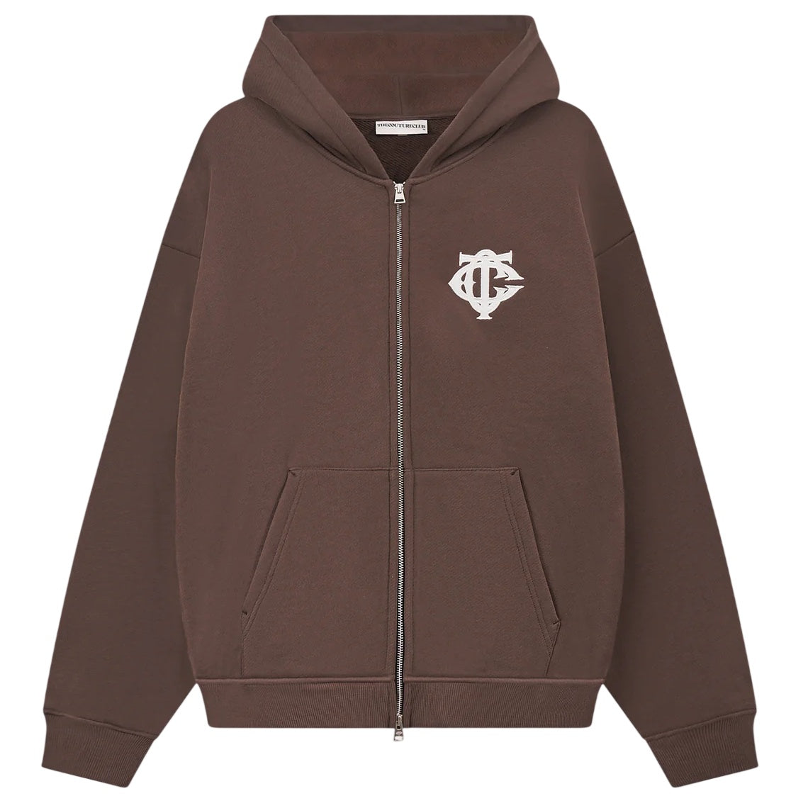 The Couture Club Heavyweight Monogram Applique Emblem Vest Bruin