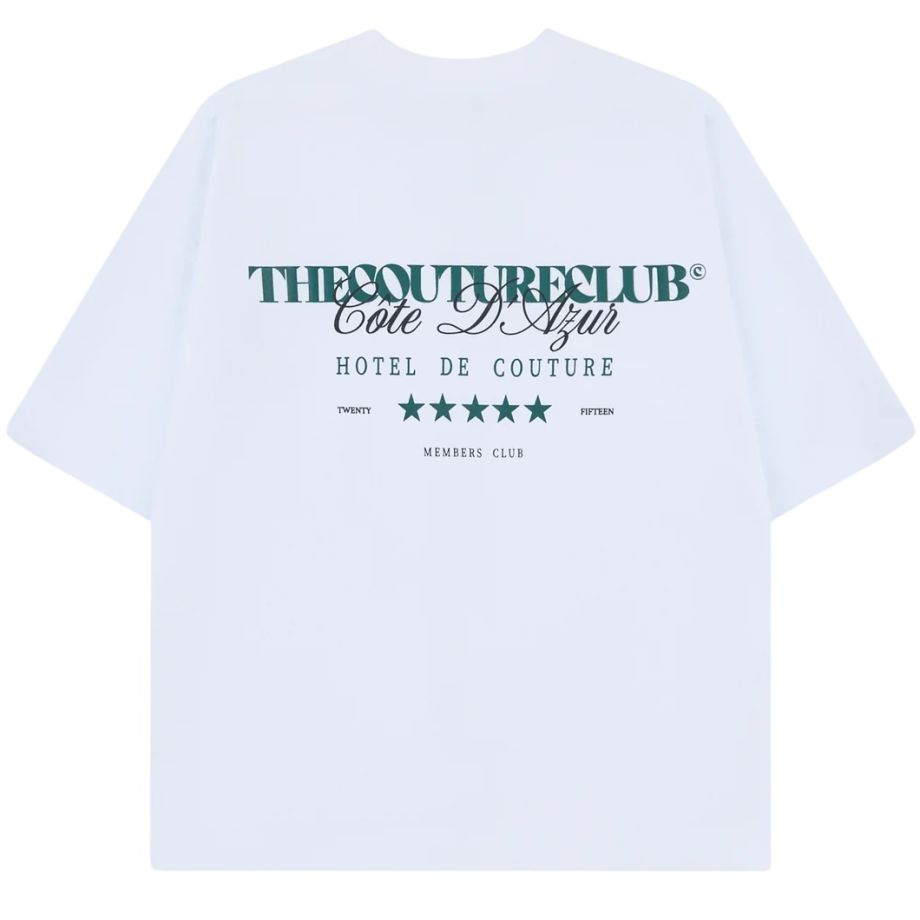 The Couture Club Hotel De Couture T-shirt Wit/Groen