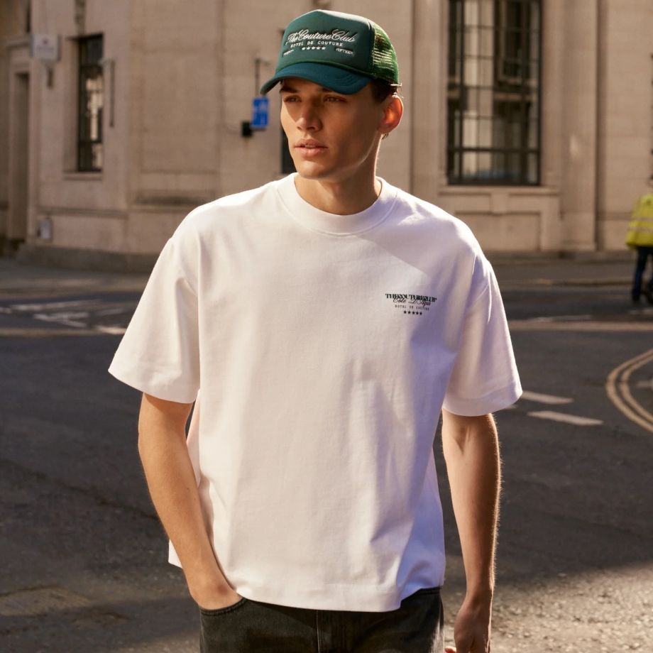 The Couture Club Hotel De Couture T-shirt Wit/Groen