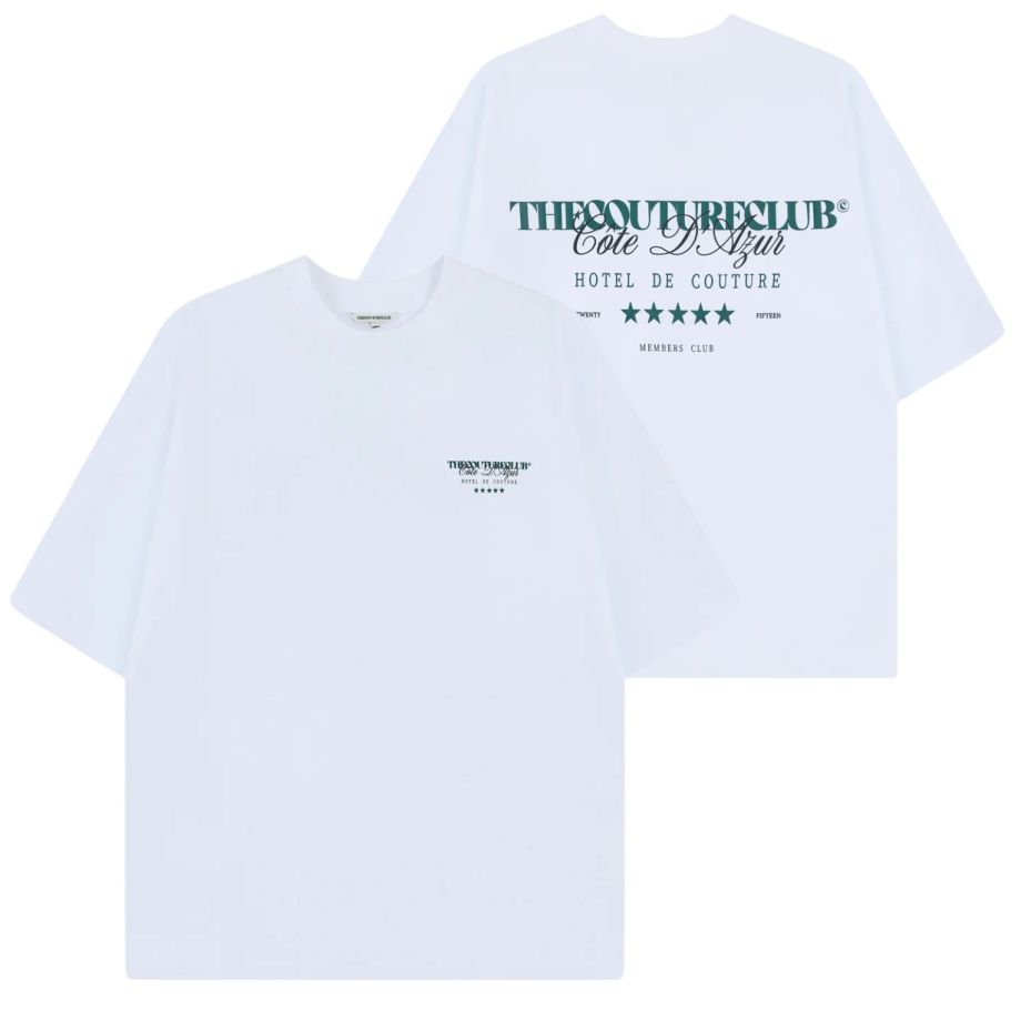 The Couture Club Hotel De Couture T-shirt Wit/Groen