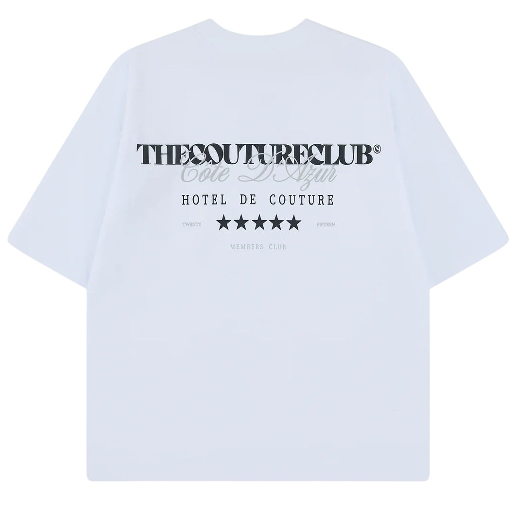 The Couture Club Hotel De Couture T-shirt Wit/Zwart