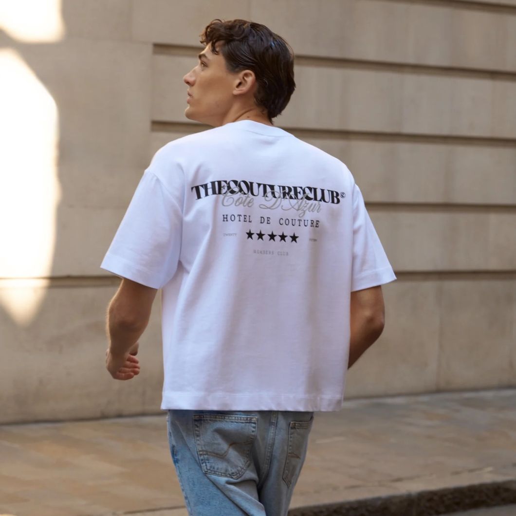 The Couture Club Hotel De Couture T-shirt Wit/Zwart