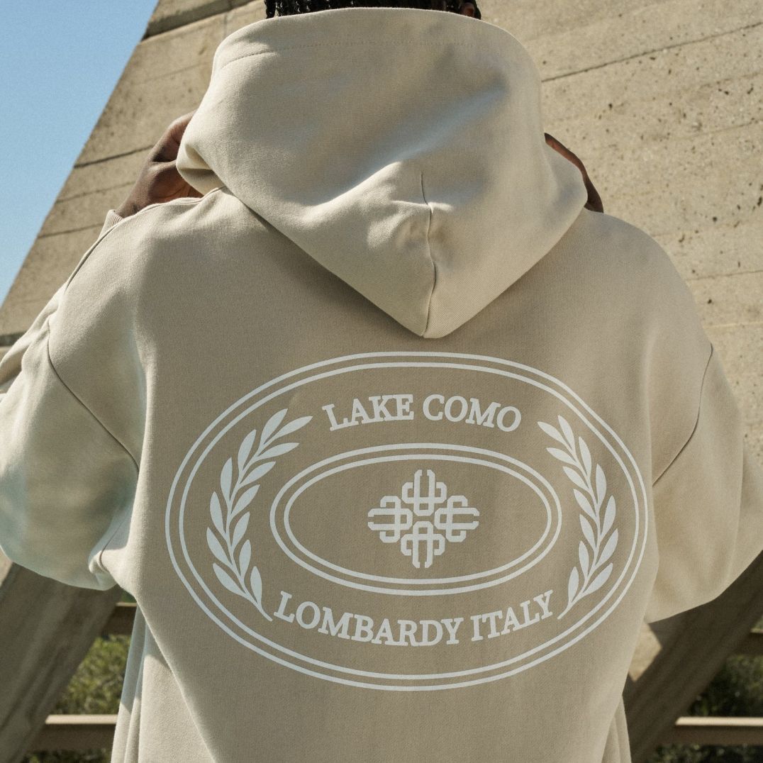 The Couture Club Lake Como Oval Graphic Vest Beige
