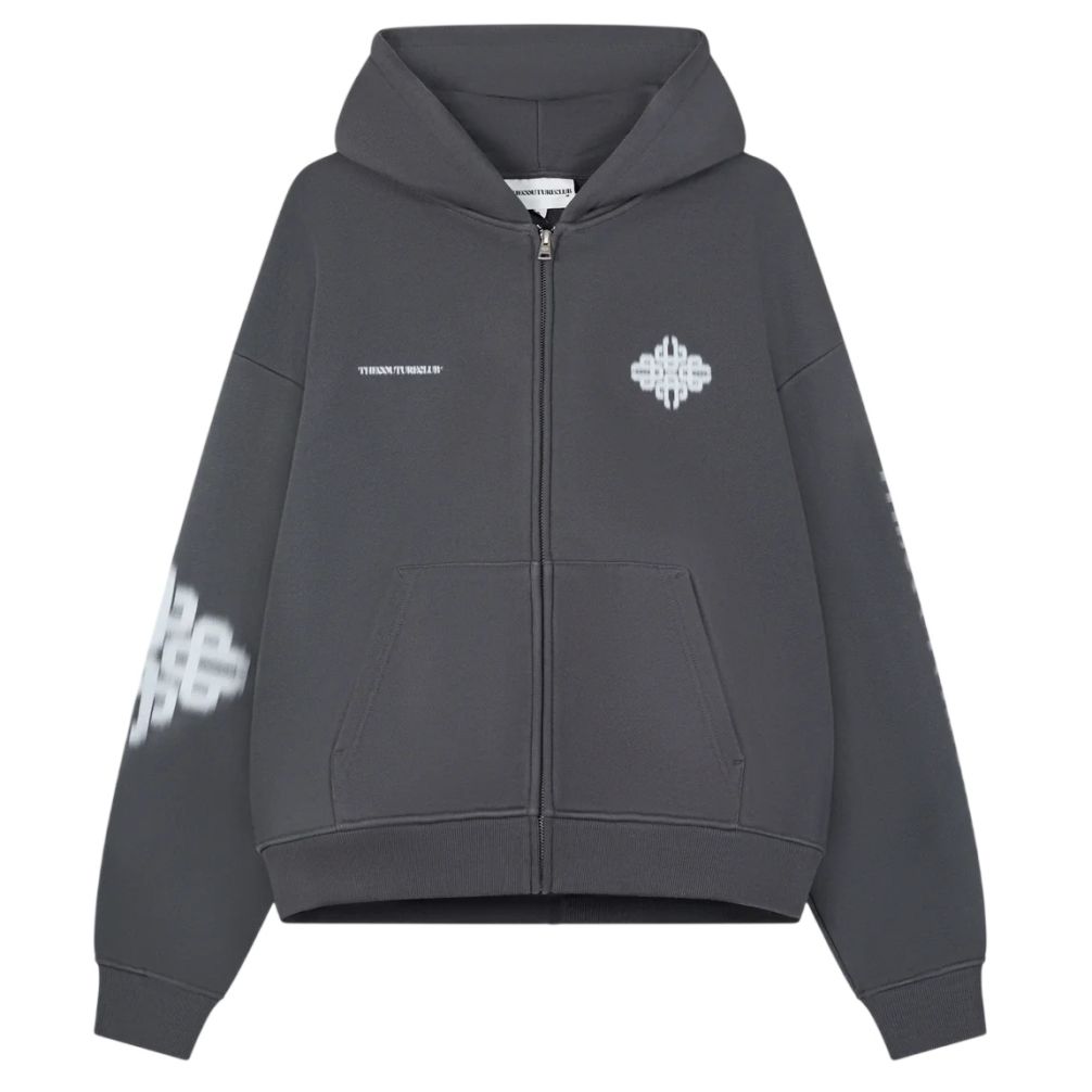 The Couture Club Motion Blurred Emblem Vest Antraciet