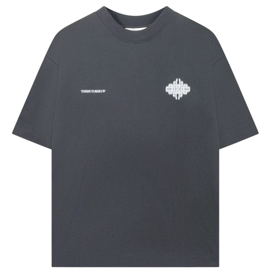 The Couture Club Motion Blurred Emblem T-shirt Antraciet