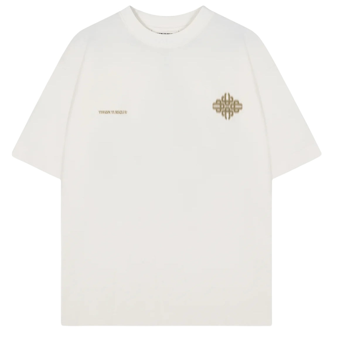 The Couture Club Motion Blurred Emblem T-shirt Off White/Groen