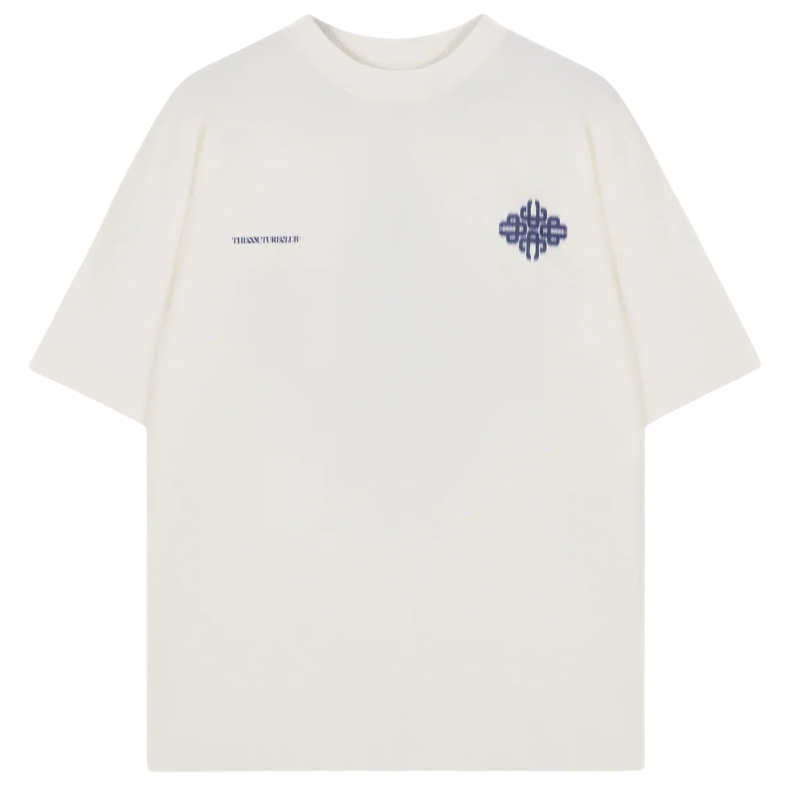 The Couture Club Motion Blurred Emblem T-shirt Off White/Navy