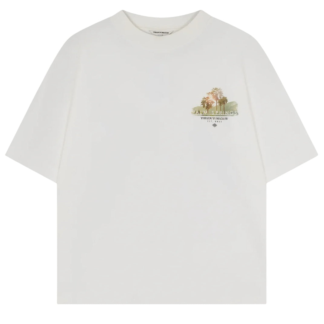 The Couture Club Palm Springs Graphic T-shirt Off White