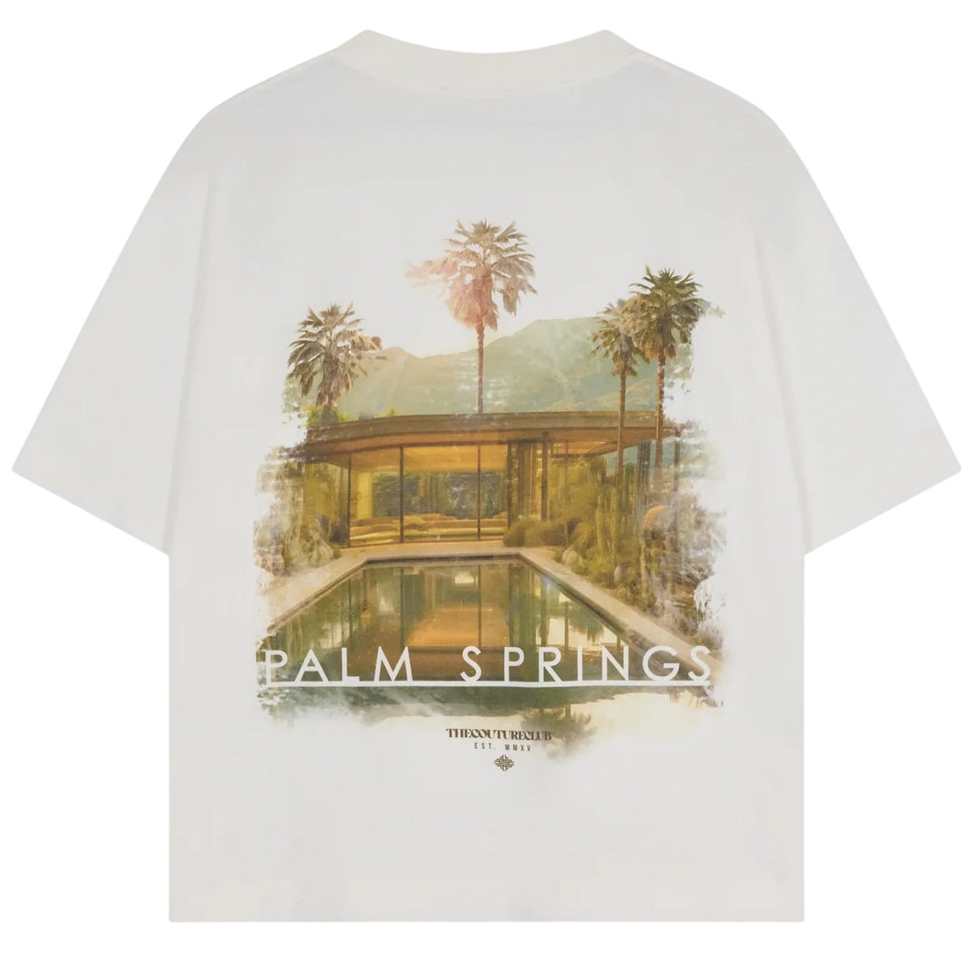 The Couture Club Palm Springs Graphic T-shirt Off White
