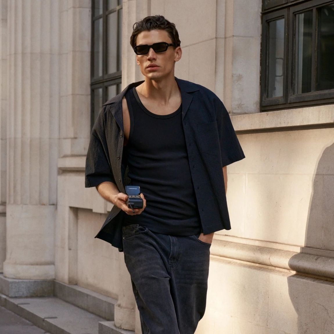 The Couture Club Ribbed Tank Top Zwart