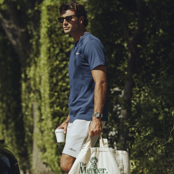 The Mercer Brand Heavy T-shirt Donker Blauw