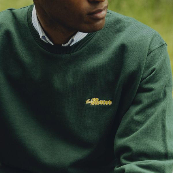 The Mercer Brand Logo Sweater Donker Groen