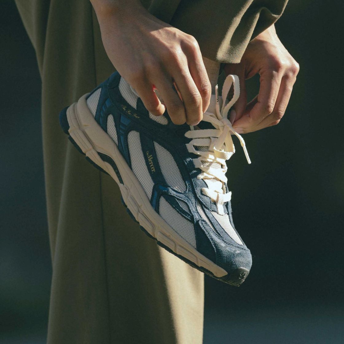 The Mercer Brand The Re-Run Desert 2.0 Sneaker Blauw