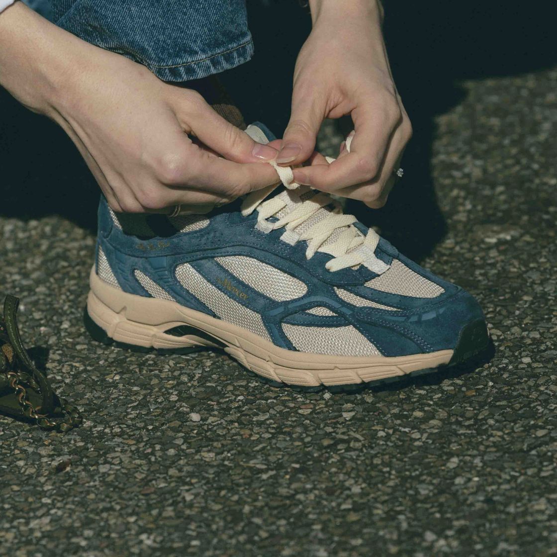 The Mercer Brand The Re-Run Desert 2.0 Sneaker Blauw