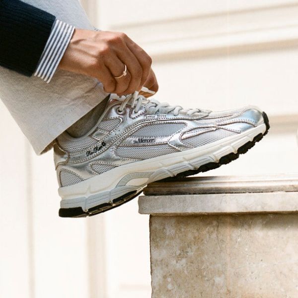 The Mercer Brand The Re-Run Pine Metallic Sneaker Zilver