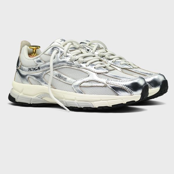 The Mercer Brand The Re-Run Pine Metallic Sneaker Zilver