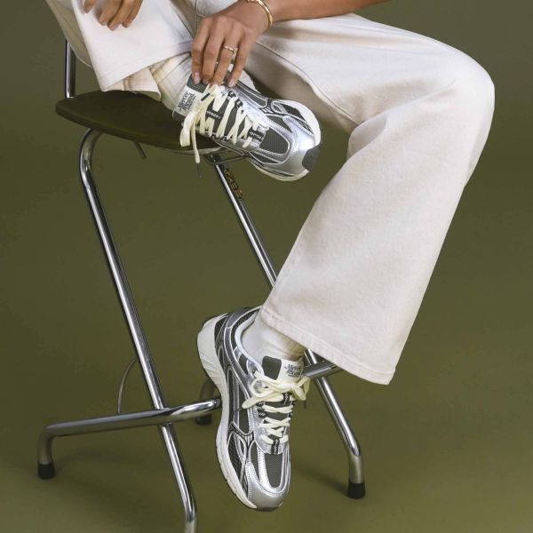 The Mercer Brand The Re-Run Twin Mesh Sneaker Grijs