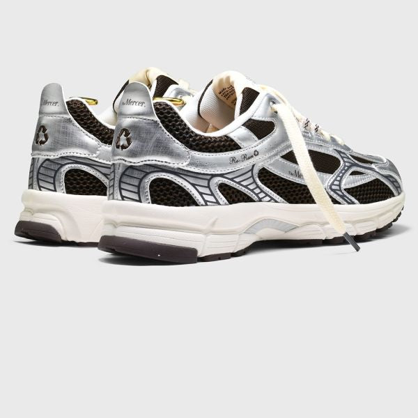 The Mercer Brand The Re-Run Twin Mesh Sneaker Grijs/Bruin