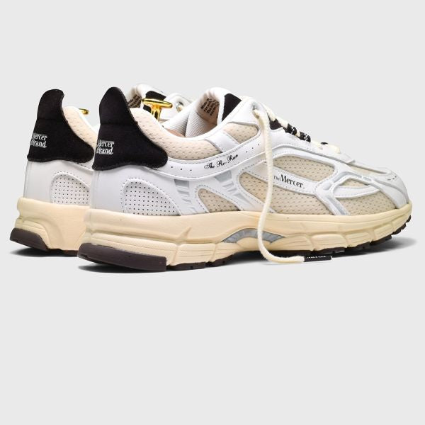 The Mercer Brand The Re-Run Vintage Nappa Sneaker Wit/Bruin