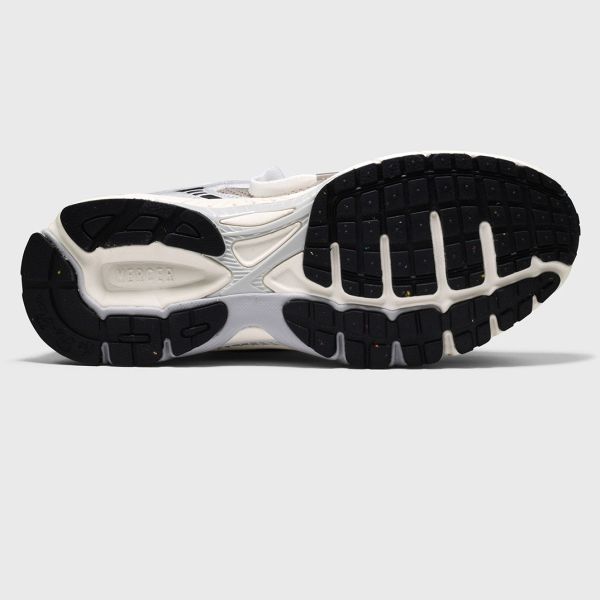 The Mercer Brand The Re-Run White Silver Sneaker Wit/Cognac