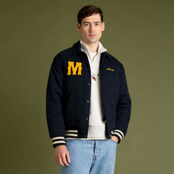 The Mercer Brand The Varsity Jack Donker Blauw