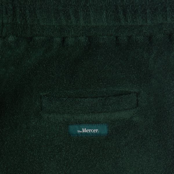 The Mercer Brand Terry Toweling Korte Broek Donker Groen