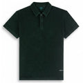 The Mercer Brand Terry Toweling Polo Donker Groen