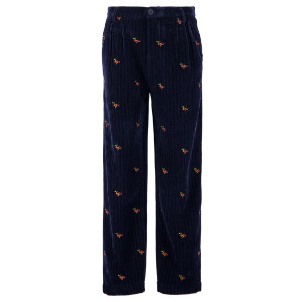 The New Originals Freddy Duck Corduroy Broek Navy