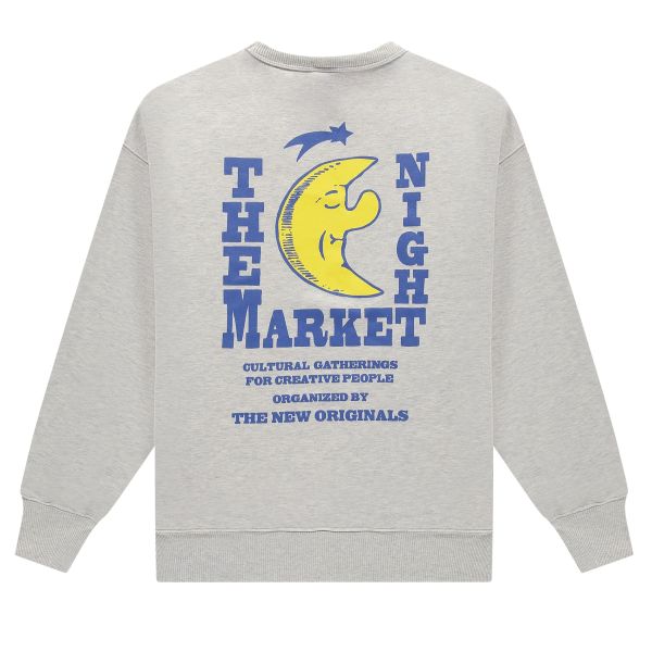 The New Originals Freddy Moon Graphic Sweater Grijs