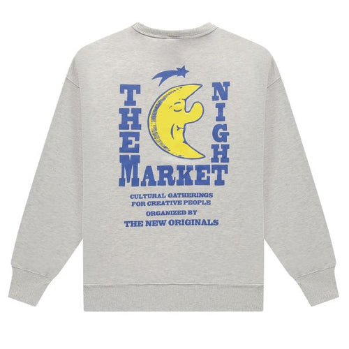 The New Originals Freddy Moon Graphic Sweater Grijs