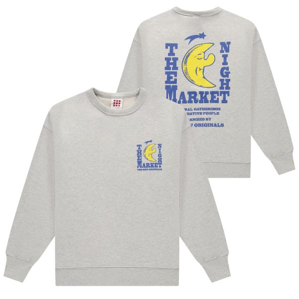 The New Originals Freddy Moon Graphic Sweater Grijs
