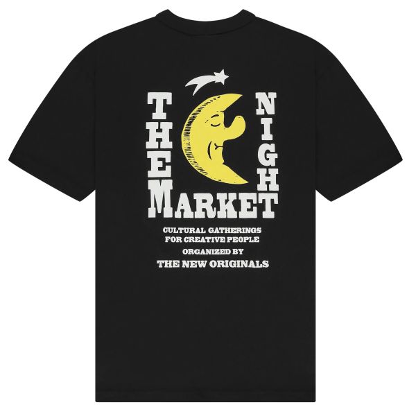 The New Originals Freddy Moon Graphic T-shirt Zwart