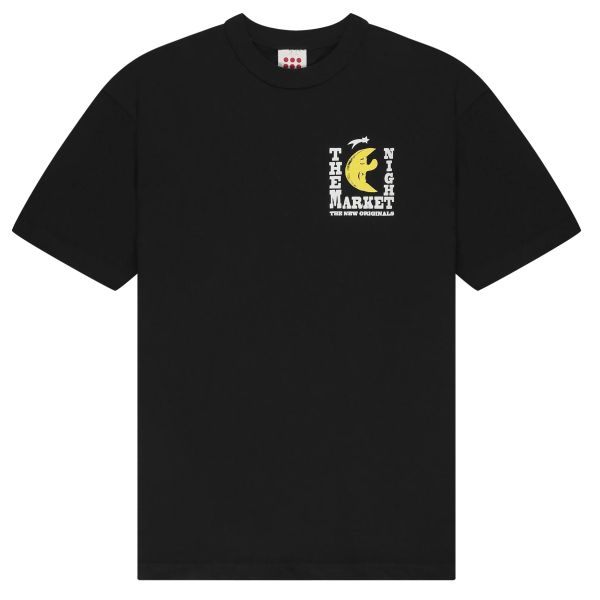 The New Originals Freddy Moon Graphic T-shirt Zwart