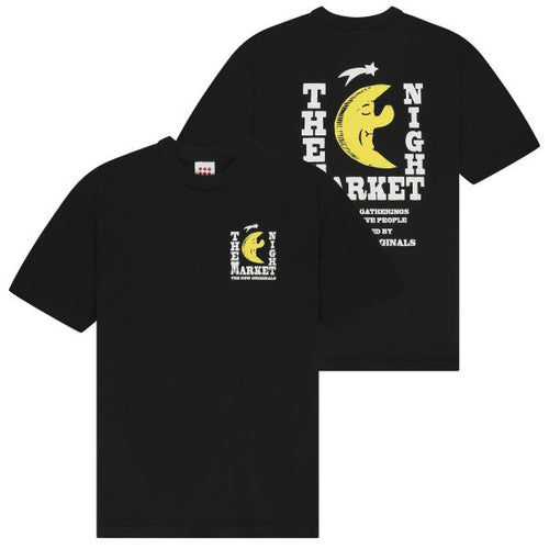 The New Originals Freddy Moon Graphic T-shirt Zwart